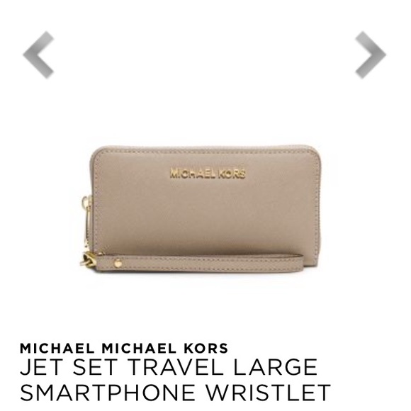 ISO! Michael kors smartphone wristlet in dark dune