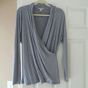 Banana Republic long sleeved wrap top