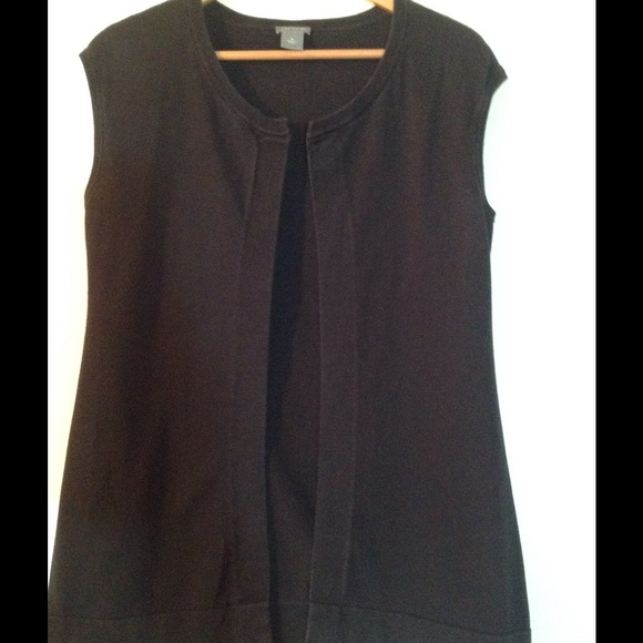 Ann Taylor Black Sweater Vest Tunic