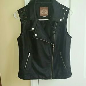 Leather vest