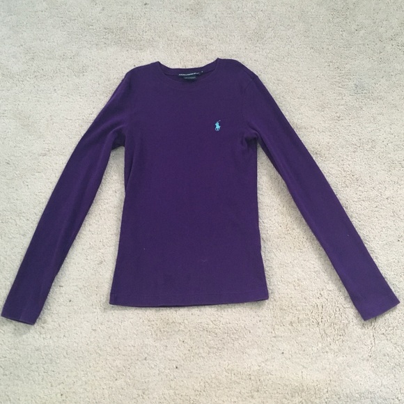 Purple Ralph Lauren long sleeve tee - Picture 1 of 3
