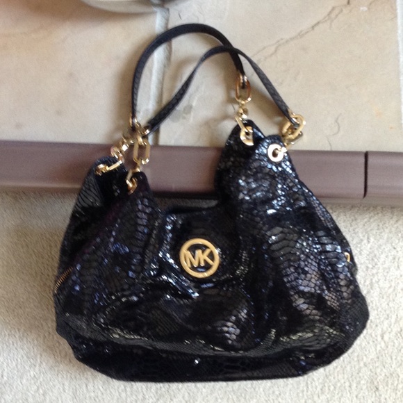 Michael Kors Python Embossed shoulder bsg