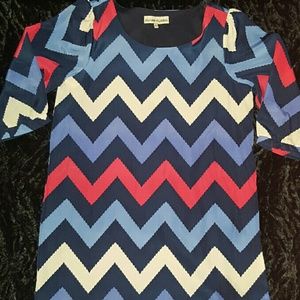Chevron shift dress