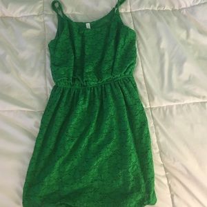 green lace dress