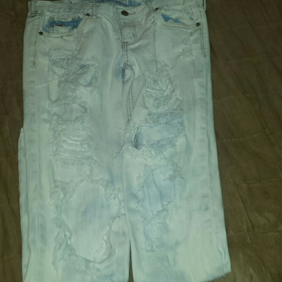 Ripped Hollister jeans