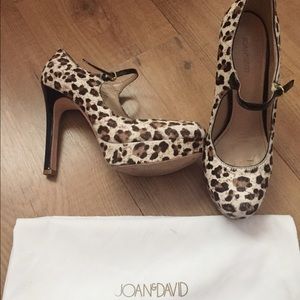 Joan and David leopard print heels