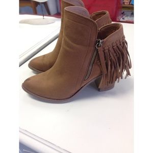 Fringe booties