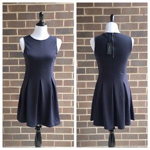 Romeo and Juliette Couture Navy Classic Dress NWT