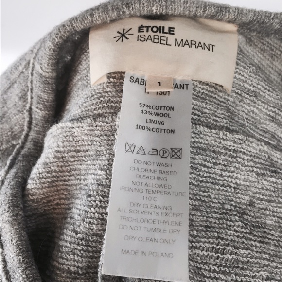 Isabel Marant Grey Button Jacket 1 - Picture 3 of 3