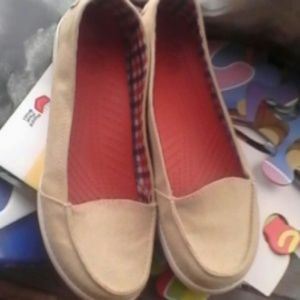 Crocs canvas slip ons