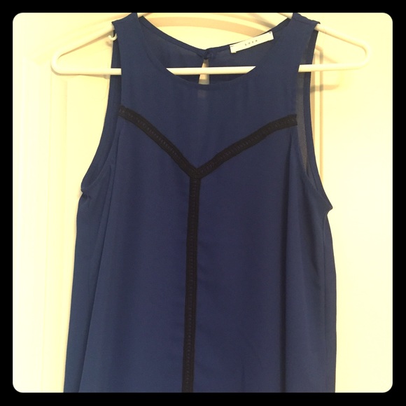 Lush Tops - Lush blue tank