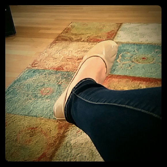 Nude colored flats
