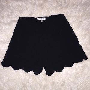 Black high waisted shorts