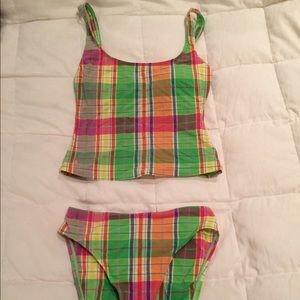 Ralph Lauren plaid tankini. Never worn