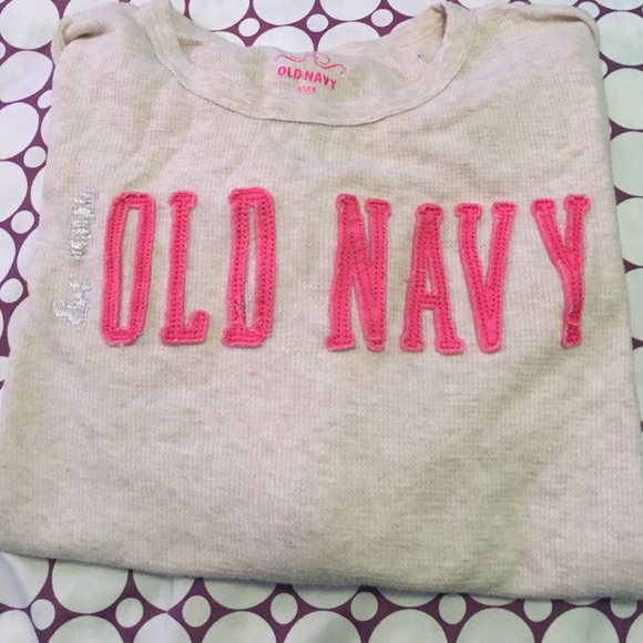 Tan colored old navy long sleeve