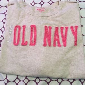 Tan colored old navy long sleeve