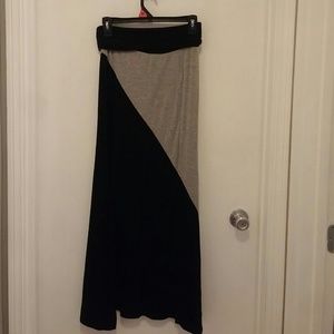 Foldover Maxi skirt
