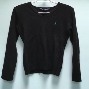 Women's petite medium black Ralph Lauren sweater