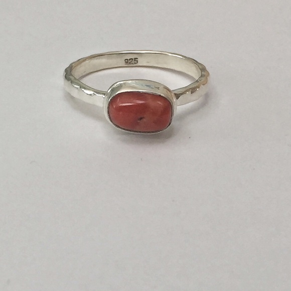 Coral Sterling silver ring - Picture 4 of 4