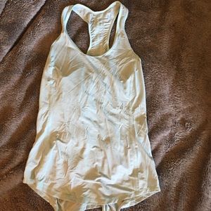 Baby Blue Lululemon Tank with Ruching Detail