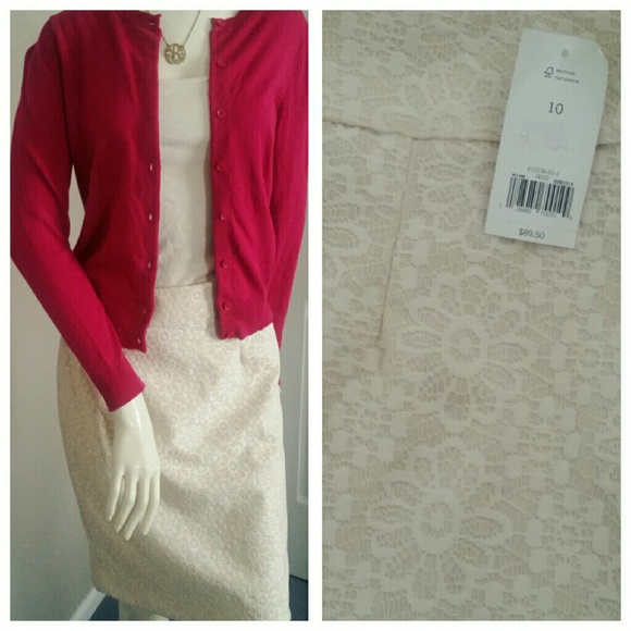 Banana Republic Lace Pencil Skirt- sz10