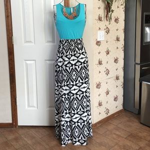 Aztec inspired Maxi Dress