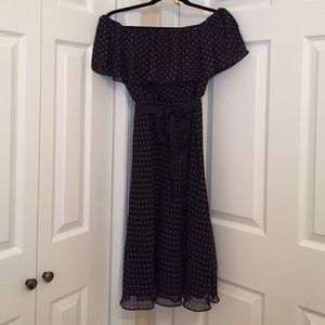 Black & white dot dress White House Black market