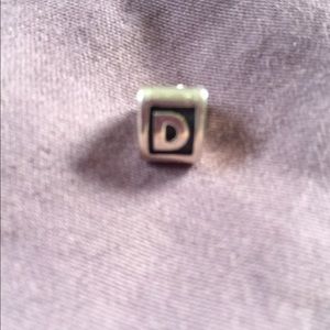 Pandora charm. D initial