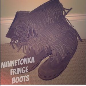 Minnetonka Fringe Boots