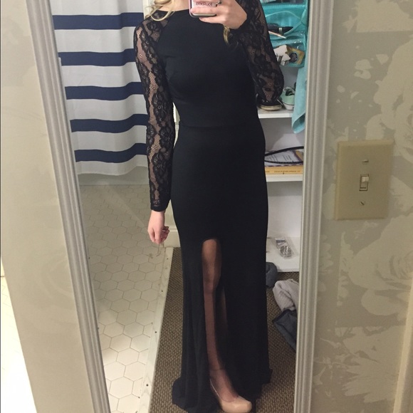 black formal dress