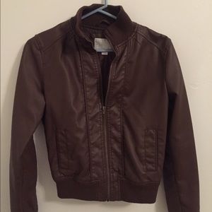 Moto leather jacket