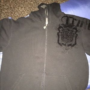 Men's zip up hooded sweatshirt