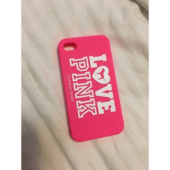 PINK iPhone 4 or 4s Rubber Case - Picture 1 of 2