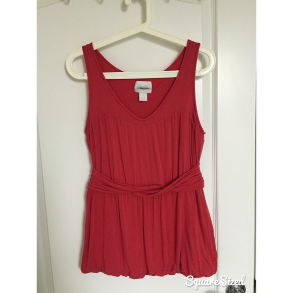 Anthropology Light Cranberry Blouse