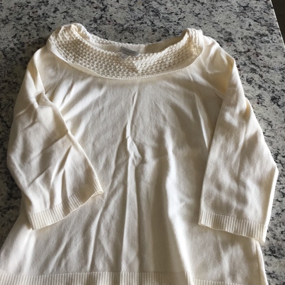 Christopher & Banks White Sweater