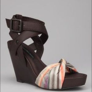 Calvin Klein Noelle multi-color wedge sandals
