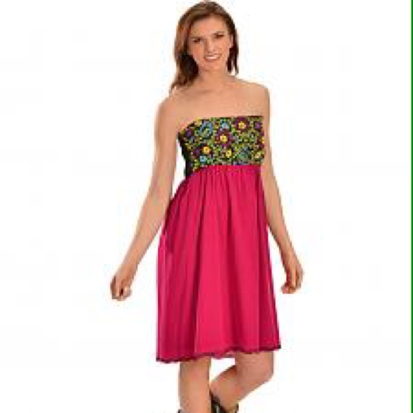 A Cinco Ranch Flower Embroidered Dress