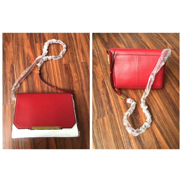 NWT J.Crew Claremont RED Cross Body - Picture 4 of 4