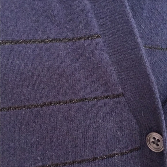 Navy Striped Cardigan - Picture 2 of 2