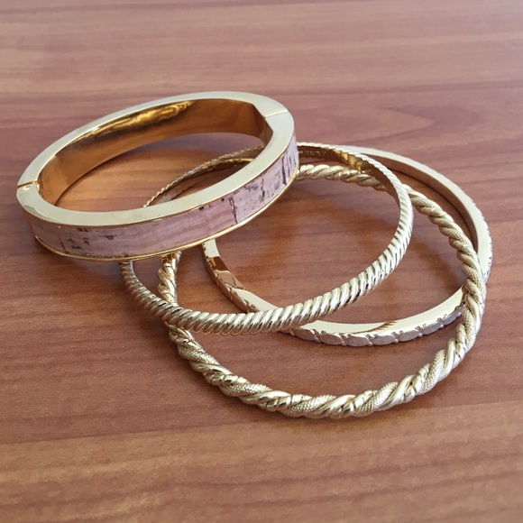 J. Crew Gold bangles (set of 3) - Picture 2 of 3