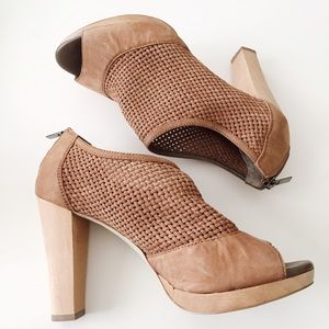 Banana Republic | Woven Peep Toe Booties