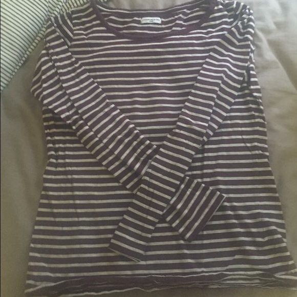 Purple striped shirt