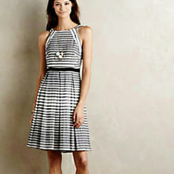 Anthropologie Eva Franco Saybrook Stripe Dress 8
