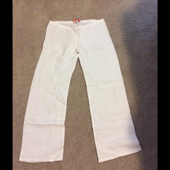 Juicy couture white linen pants