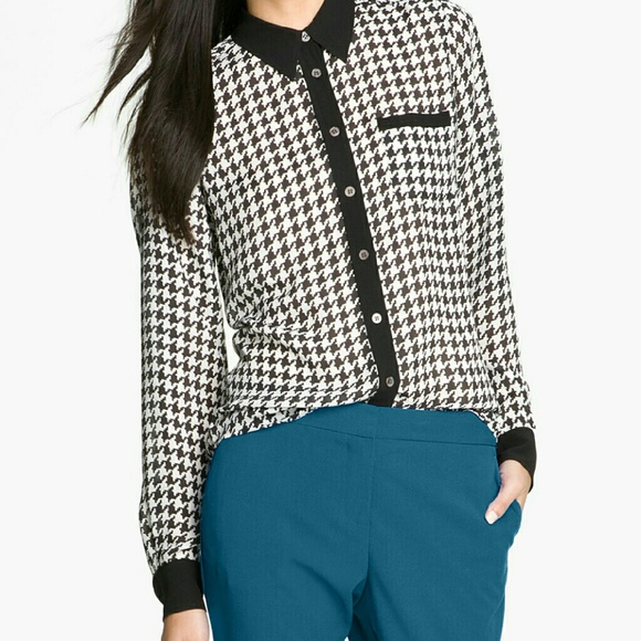 *SOLD* Vince Houndstooth Shirt