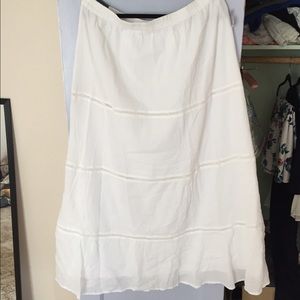 Old Navy white gauze maxi skirt