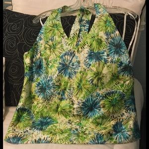 100% silk halter top