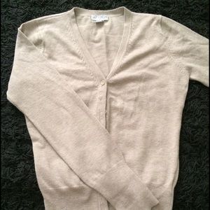Beige button cardigan