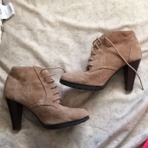 Beige/Tan booties from White Mountain