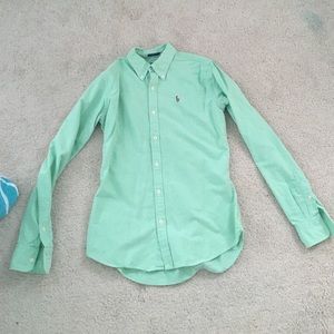 Lime green Ralph Lauren button down